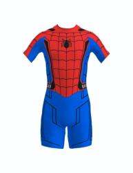 EvrikaUnity Egyrészes fürdőruha/fürdőruha gyerekeknek, Spiderman, Superhero, Premium Nylon, 5-6 év, 130 cm, Kék/ Piros (evkspswimblue-130)