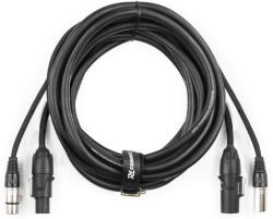 PD CONNEX CX07-10m DMX/FÉNY Jel&Táp Hosszabbító Kombikábel (XLR + PowerCon)