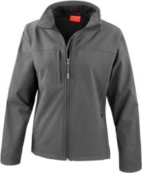 RESULT Női Softshell Premium 3 rétegű teljesítmény kabát (vízálló, szélálló és M szürke