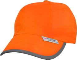 RESULT Unisex magas látóhatású baseball sapka (3M) narancssárga