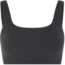 Girlfriend Collective Női Tommy bordázott, csavart melltartó 2XL fekete