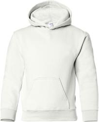 Gildan Nehéz keverék gyermek Unisex kapucnis pulóver felső / kapucnis pulóver M fehér
