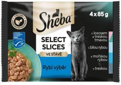 Sheba Select Slices Halas válogatás szószban tasakokban 12 x (4 x 85 g)