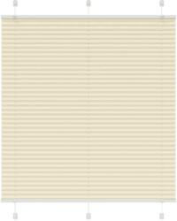 vidaXL pliszírozott redőny krém 120x150 cm szövetszélesség 119, 4 cm (4015300)
