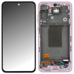 Samsung GH82-34223A Gyári Samsung Galaxy A55 OLED kijelző érintővel levendula kerettel, előlap (Levander) (GH82-34223A)