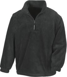 RESULT Béleletlen aktív 1/4 Zip AntiPilling gyapjú felső 2XL fekete