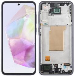 GH82-34223A Samsung Galaxy A35 OEM LCD kijelző, érintővel fekete kerettel, előlap (GH82-34223A)