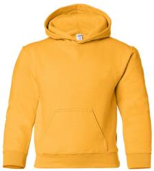 Gildan Nehéz keverék gyermek Unisex kapucnis pulóver felső / kapucnis pulóver L sárga