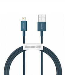 Baseus Superior Series USB-A to Lightning adatkábel, töltőkábel, kék (20W, 2.4A, 1m, CALYS-A03)