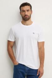 Calvin Klein Jeans pamut póló 2 db fehér, férfi, sima - fehér S