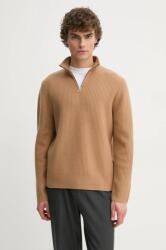 APC A. P. C. gyapjú pulóver pull alex meleg, férfi, barna, garbónyakú, WVBAJ. H23057 - barna L