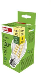 EMOS LED izzó Filament A60 A CLASS / E27 / 7, 2 W (100 W) / 1521 lm / meleg fehér ZF5167 (EMOS-ZF5167)