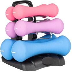 inSPORTline Neoprén kézi súlyzó tartóval inSPORTline Prene (23426)