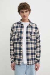 Billabong pamut ing Offshore Flannel férfi, galléros, sötétkék, regular, ABYWT00281 - sötétkék M