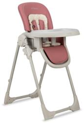 MoMi GOJO szürke etetőszék pasztell narancssárga és virágmintás ülésbetéttel - bebego