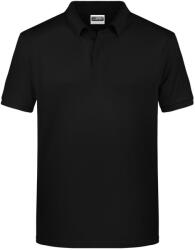 Daiber Tricou polo pentru bărbați din bumbac organic 8010 - Neagră | S (8010-1755435)