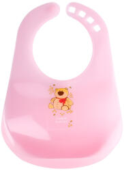  Canpol babies műanyag előke - rózsaszín maci