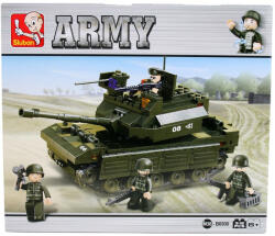 Sluban Army - Combat tank legénységgel építőjáték készlet (M38-B6500)