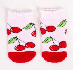  Yo! club frottír zokni 0-3 hó - rózsaszín/cseresznye