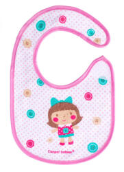  Canpol Babies frottír előke tépőzáras - rózsaszín