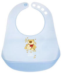  Canpol babies műanyag előke - kék maci