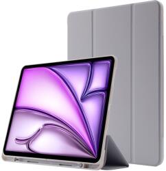 LEATHER Csuklós burkolat a Apple iPad Air 13-hoz 2025 / Air 13 2024 szürke