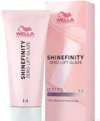 Wella Vopsea de par semi-permanenta Wella Professionals Shinefinity Zero Lift Glaze 07 75, Cool Raspberry Latte, 60 ml