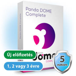 Panda Dome Complete HUN 5 Eszköz 1 év online vírusirtó szoftver (hosszabbítás) (W01YPDC0E05_hosszabbitas)