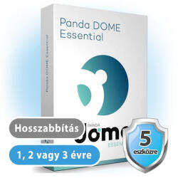 Panda Dome Essential HUN 5 Eszköz 1 év online vírusirtó szoftver (hosszabbítás) (W01YPDE0E05_hosszabbitas) - szamitogepvilag