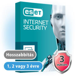 ESET Internet Security (3 gépre, 1 évre) online vírusirtó szoftver (eset_internet_security_3pc_hosszabbitas)