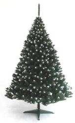 KORLEAND EZÜSTFENYŐ FEHÉR TOBOZZAL - 150 cm