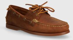 Ralph Lauren nubuk mokaszin Merton Boat barna, 803932219002 - barna Férfi 44
