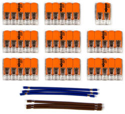 Creative-Cables WAGO csatlakozókészlet kompatibilis 2x kábellel 12 lyukú mennyezeti rózsához (KMOR212)