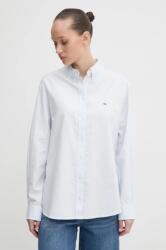 Tommy Hilfiger pamut ing női, galléros, regular, DW0DW19890 - kék M