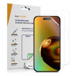 kwmobile 3x Folie de protecție pentru display pentru Apple iPhone 15 - clar