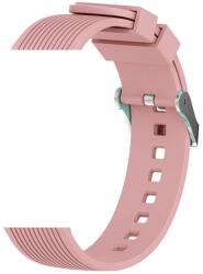 DEVIA DELUXE SPORT pótszíj (univerzális, 20 mm, szilikon, állítható, csíkos minta) RÓZSASZÍN Samsung Galaxy Watch 42mm (SM-R810N), Huawei Watch GT 2 42mm, Samsung Galaxy Watch Active 2 44mm ( (GP-125971)