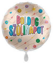  Lufi 17" 43cm, Boldog szülinapot, 81212 (LUFI669191)