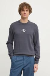 Calvin Klein pamut pulóver könnyű, fekete, J30J327404 - szürke M