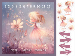 Takoy Microfiber/Pamut hatású utánzat PANEL 160x120 mérföldkő takaró - sétáló tündér-NS-17245