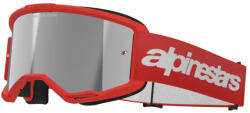 Alpinestars cross szemüveg Vision 3 Wordmark | Piros - tükrös ezüst lencsével