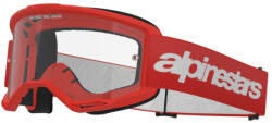  Alpinestars cross szemüveg Vision 3 Wordmark | Piros - víztiszta lencsével