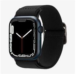 Spigen FIT LITE pótszíj (egyedi méret, textil, állítható) FEKETE Apple Watch Series 2 42mm, Apple Watch Series 3 42mm, Apple Watch Series 4 44mm, Apple Watch Series 5 44mm, Apple Watch Series 6 (AMP02286)