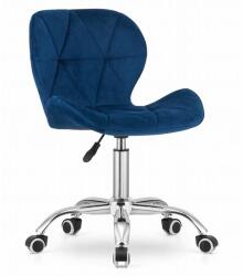 LEOBERT Scaun de birou, Artool, Avola, rotativ, catifea, bleumarin, 46.5x55x86.5 cm (3669_1) - artool