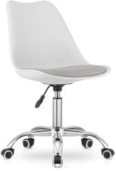 LEOBERT Scaun de birou, Artool, Alba, rotativ, PP, alb si gri, 48x43x91.5 cm (3331_1) - artool