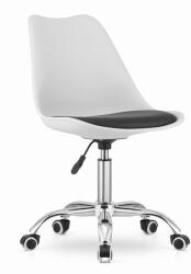LEOBERT Scaun de birou, Artool, Alba, rotativ, PP, alb si negru, 48x43x91.5 cm (3330_1) - artool
