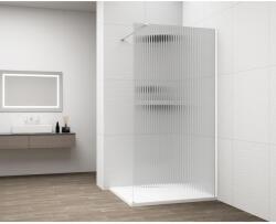 SAPHO ESCA WHITE MATT Walk-in zuhanyfal, falra szerelhető, flutes üveg, 900mm (ES1390-03)