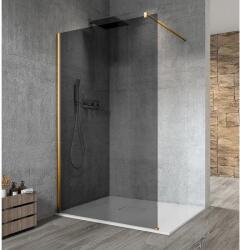 SAPHO VARIO GOLD MATT Fix zuhanyfal, fali profillal, merőleges merevítő nélkül, füst üveg, 900mm (GX1390-01)