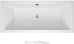M-Acryl Sabina egyenes akril kád 180x80 + Ajándék kádláb és peremrögzítő (12385-15570)