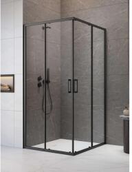 Radaway Premium Pro Black KDD szögletes fekete zuhanykabin 80x100 átlátszó (1017080-54-01L-1017100-54-01R)