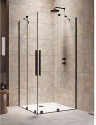 Radaway Furo Black KDD szögletes fekete zuhanykabin 120x110 átlátszó (10105120-54-01L-10105110-54-01R)